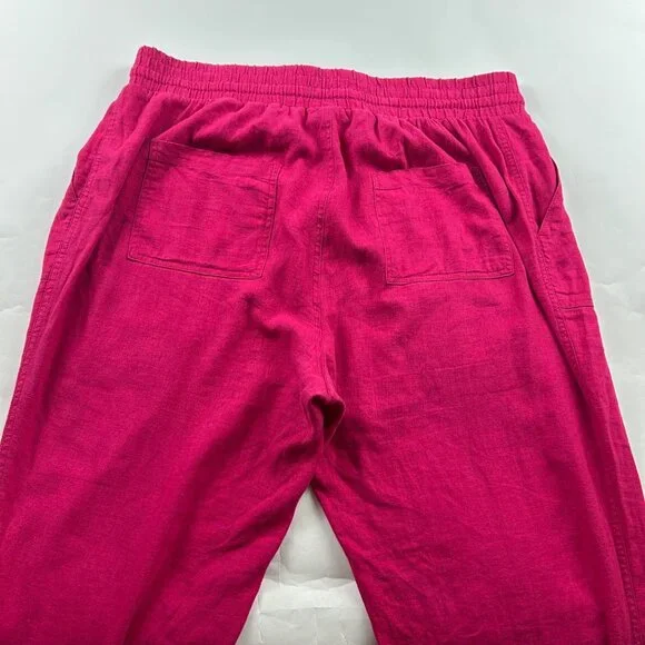 A New Day Hot Pink Linen Blend Jogger Pant XXL - Picture 7 of 7